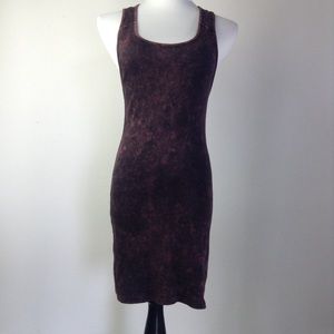 Silence + Noise bodycon circle cut back dress